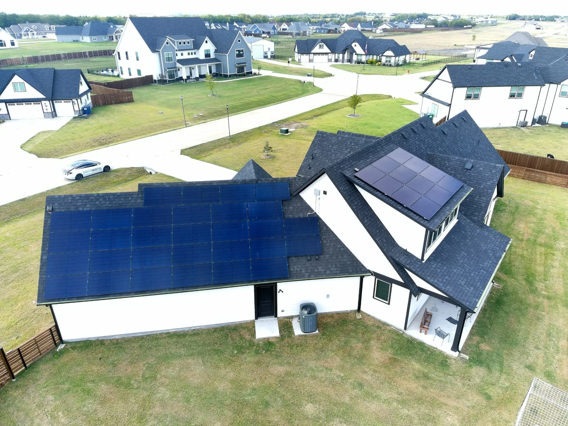 Newly built Celina home with a fresh architectural shingle roof